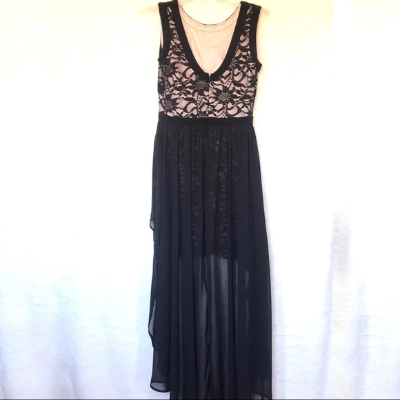 Morgan & Co. overlay high low dress - Picture 3 of 13